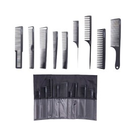 SET DE 9 PEINES NEGRO CON FUNDA LEVEL3