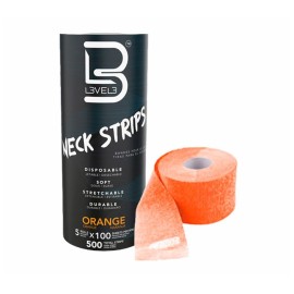 PAPEL DE CUELLO NARANJA PRECORTADO PACKS 5 DE 100 UNIDS