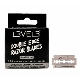 CUCHILLAS DE DOBLE FILO PACK 100 UNIDS LEVEL3