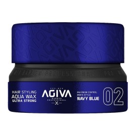 AGIVA HAIR STYLING AQUA WAX ULTRA STRONG NAVY BLUE 02 155ML NUEVO FORMATO